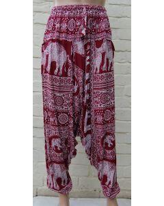 Elephant Print Alibaba Pants