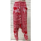 Elephant Print Alibaba Pants